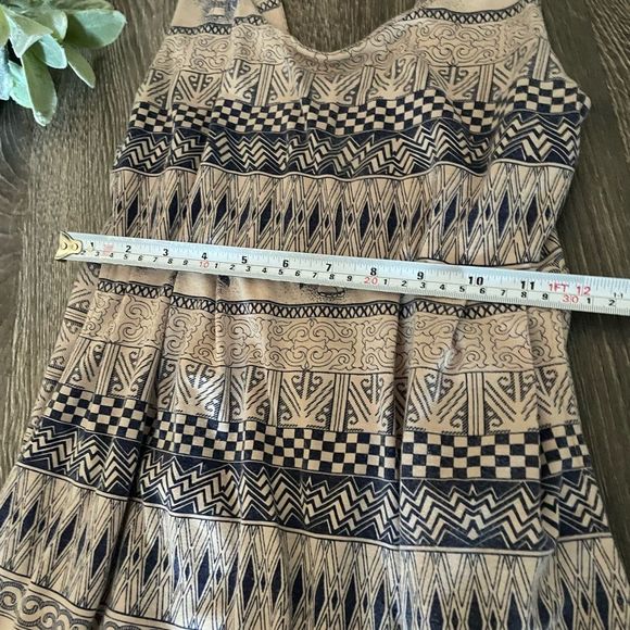 Blue and Beige Dress - Picture 6 of 7